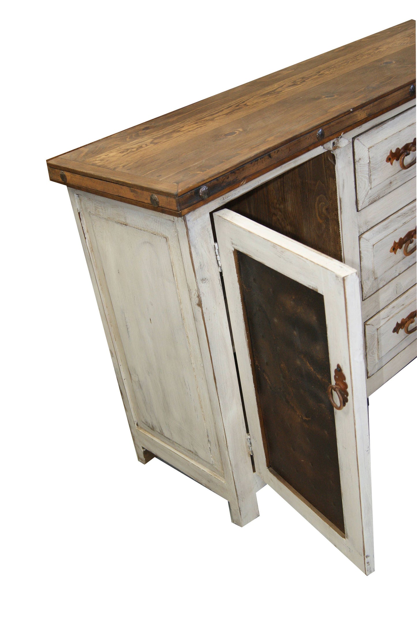 Vintage Style Rustic White Wash Bathroom Vanity White Wash, 60"x22"36