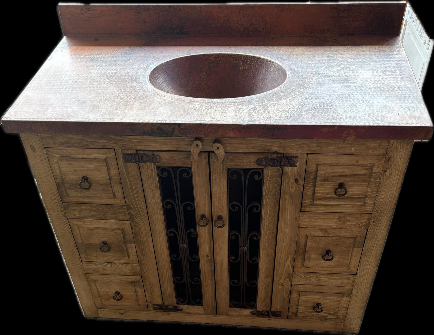 Copper Top Vanity