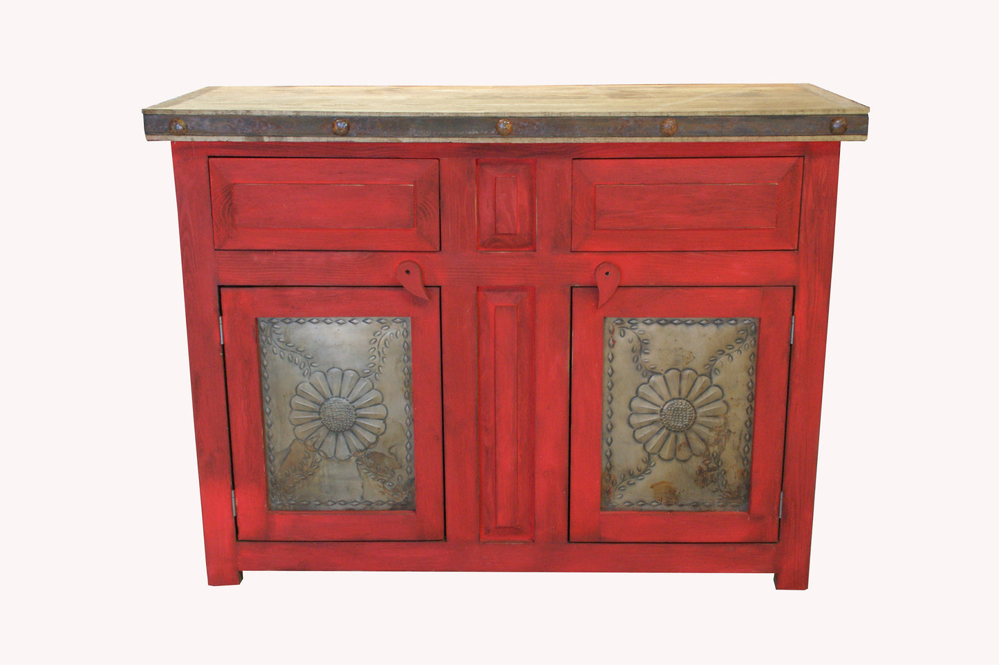 Rustic Bathroom Vanity Flora Laminosa One Door, Left Side Drawers