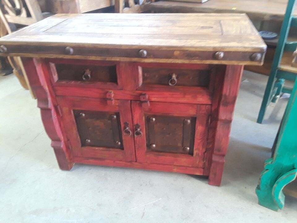 Wire Brush Rustic Bathroom Vanity