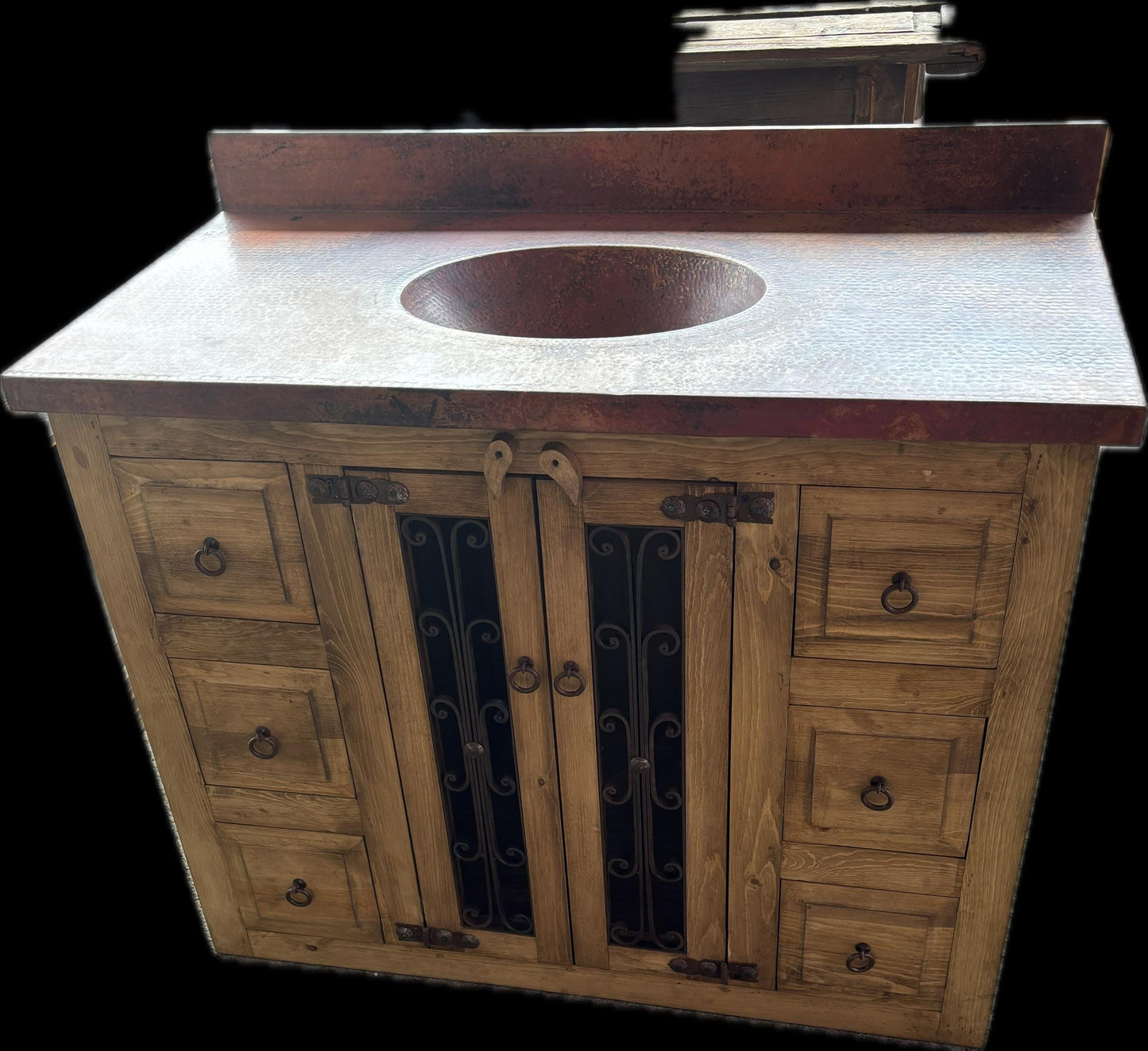 Copper Top Vanity