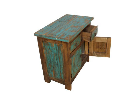 Rustic Reclycled Wood Bathroom Vanity