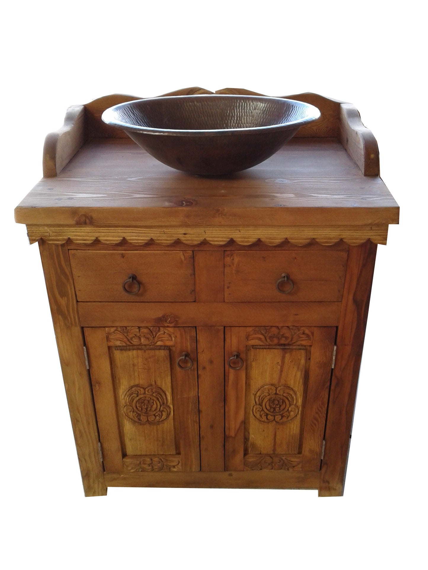 Shipwreck Hand Carved Rustic Vanity