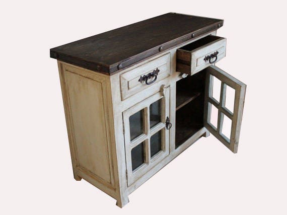 Rustic White Wash Bathroom Vanity