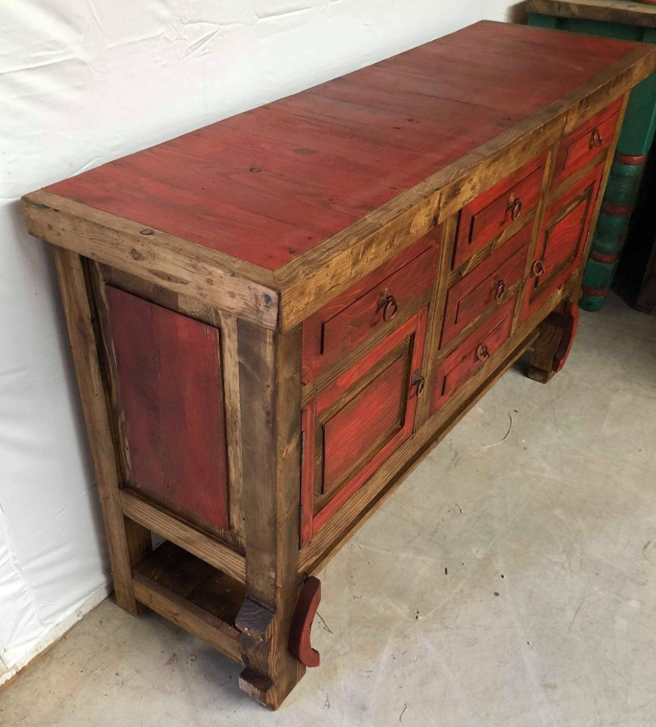 Moreno's - Don Bosco Rustic Red Wash Bathroom Vanity