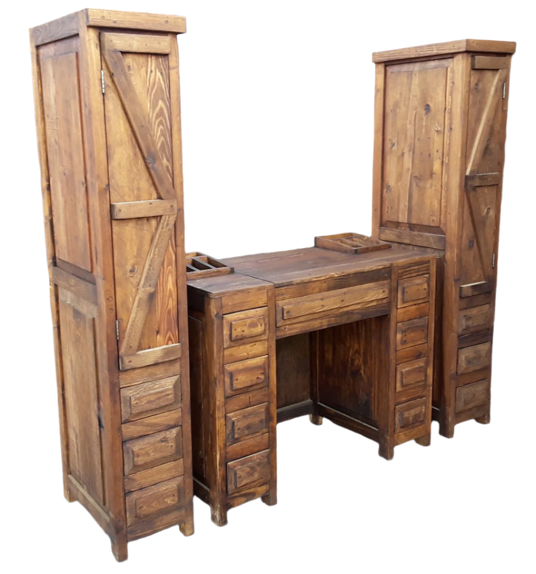 Moreno's - New Rustic 2 Tower Storage Bathroom Vanity