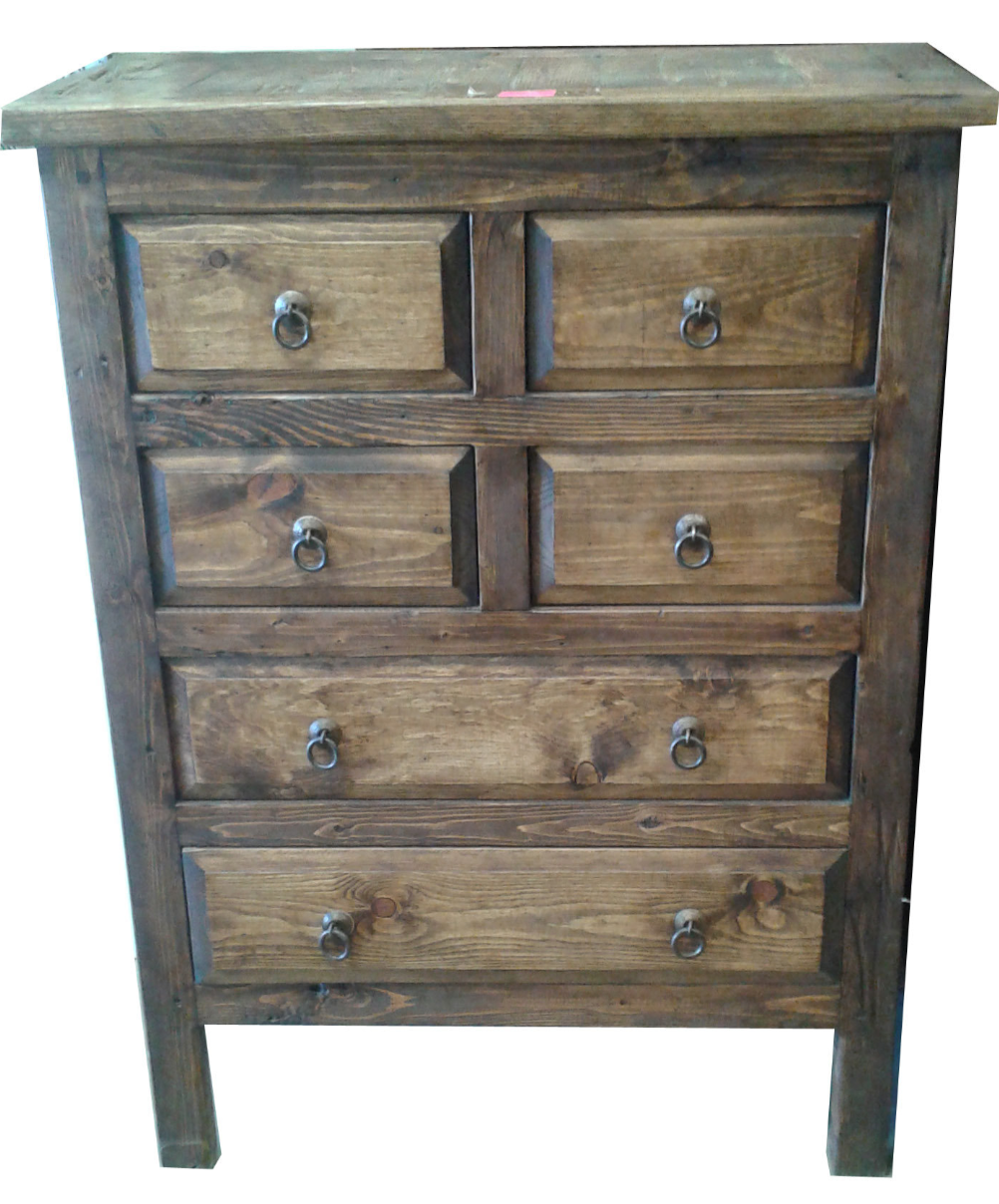Moreno's - Rustic Reclaimed Wood 6 Drawer Bedroom Dresser  Moreno's -  Rustic Furniture