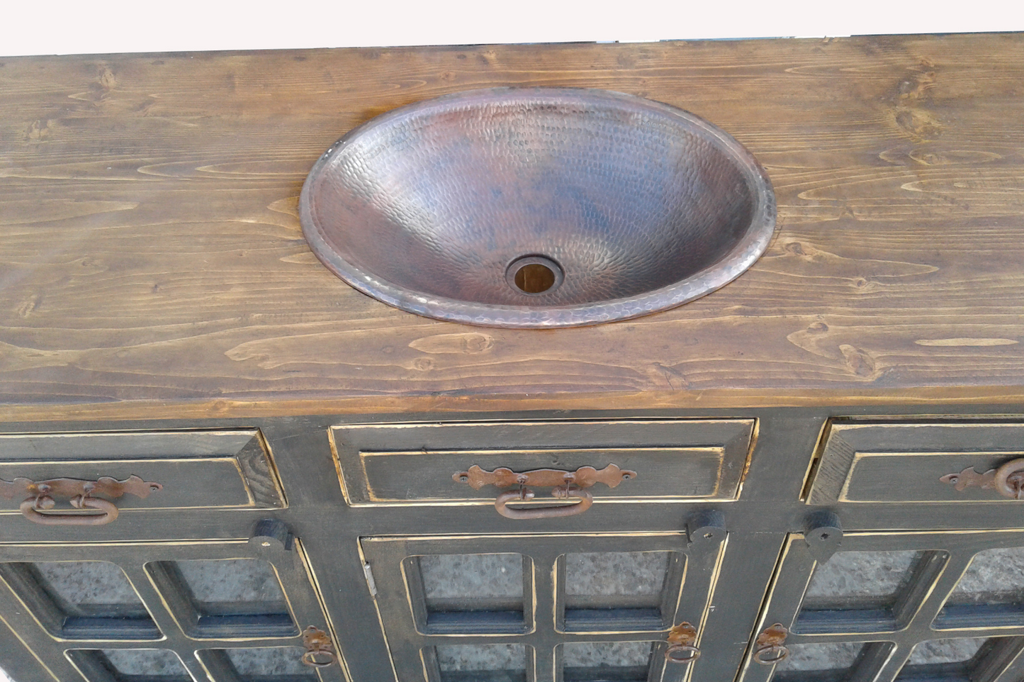 Moreno's - Three Door Abbot Rustic Bathroom Vanity