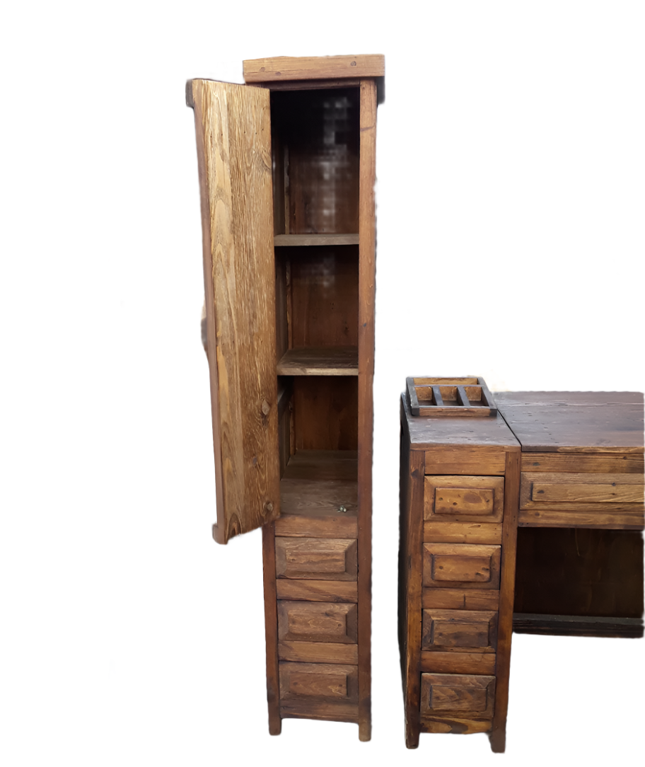 Moreno's - New Rustic 2 Tower Storage Bathroom Vanity