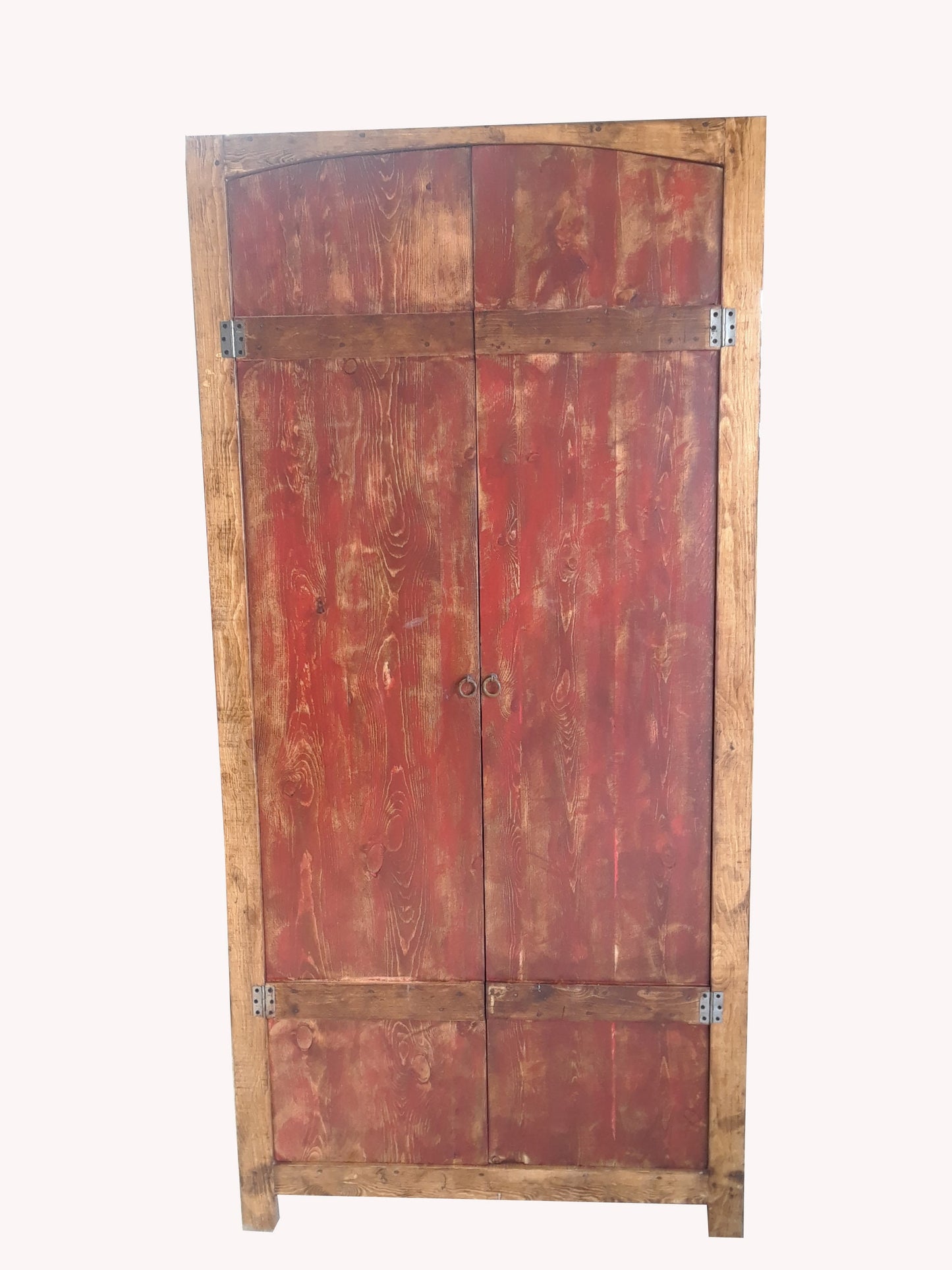 Red Wash Rustic Reclaimed Wood Vanity