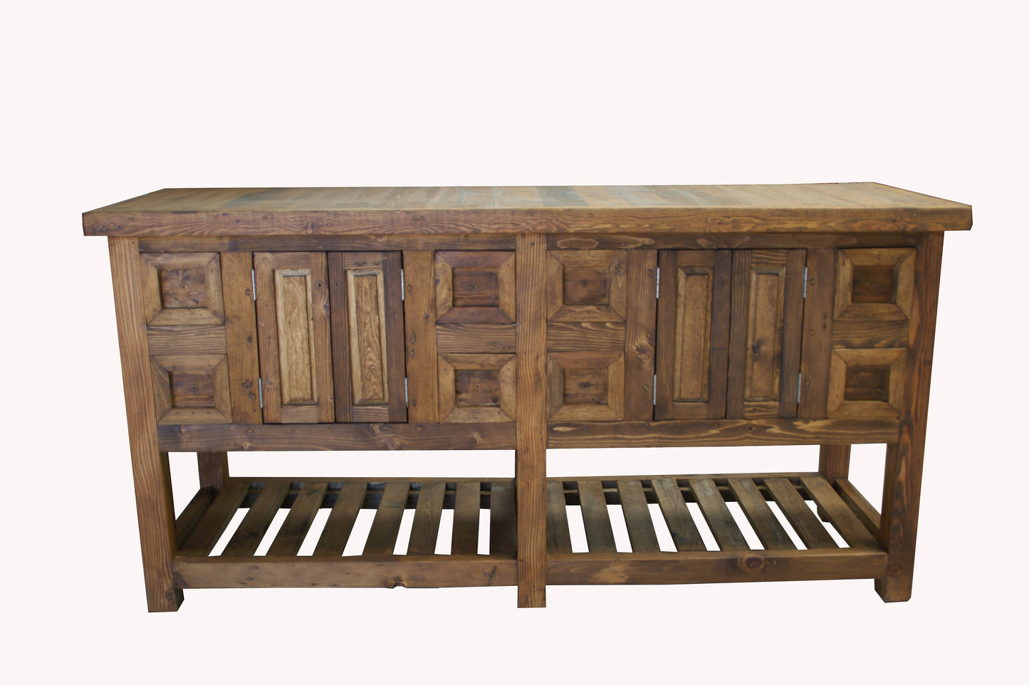 Belmont Reclaimed Wood Rustic Double Bathroom Vanity