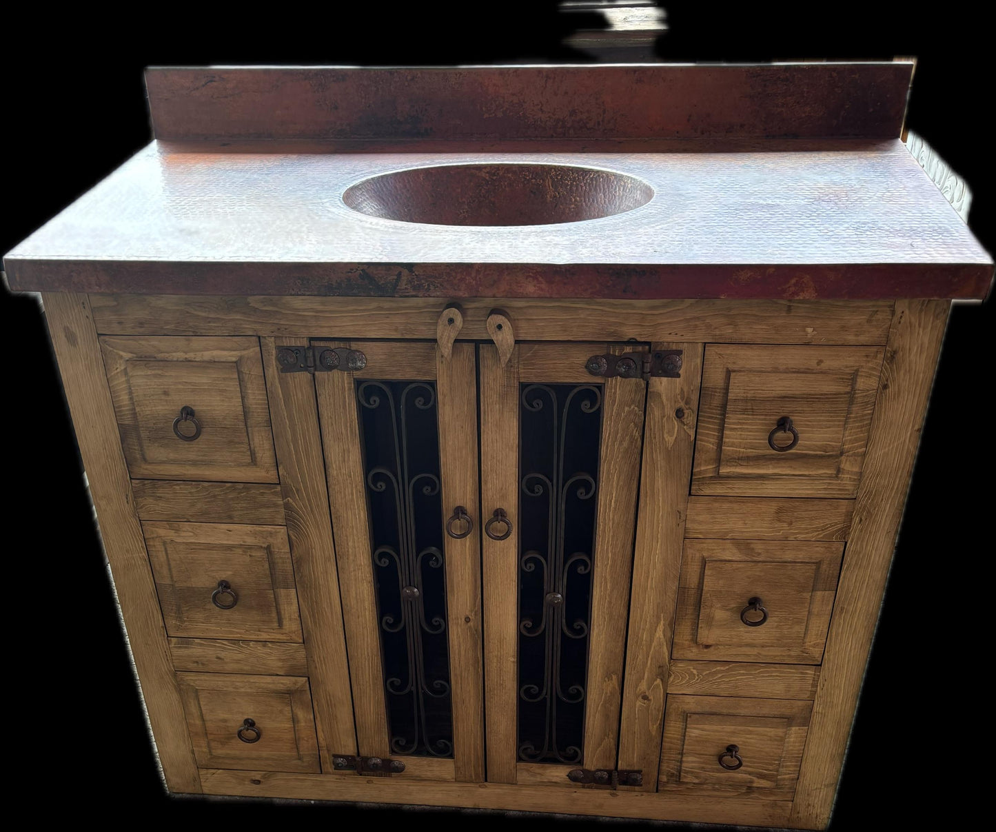 Copper Top Vanity