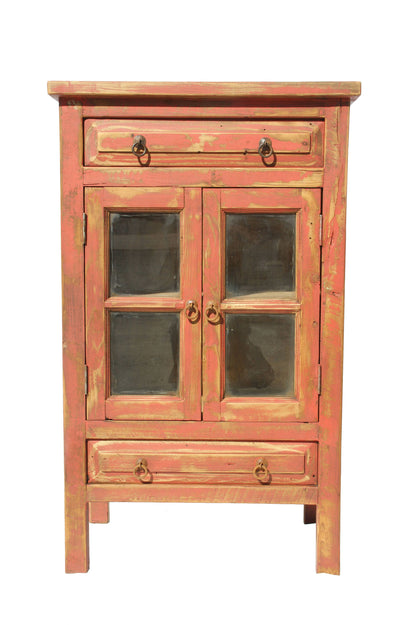 Rustic red bathroom towel holder
