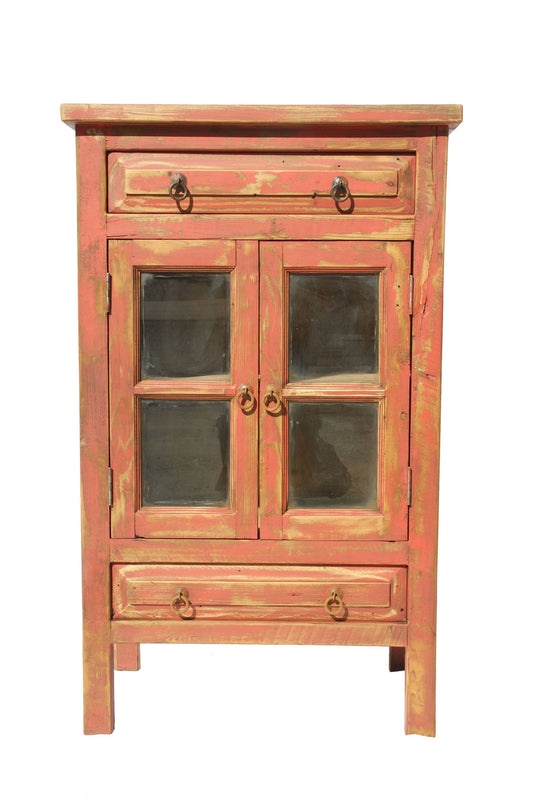 Rustic red bathroom towel holder