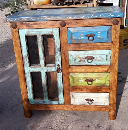 Rusti Multi-Color Washed Bathroom Vanity
