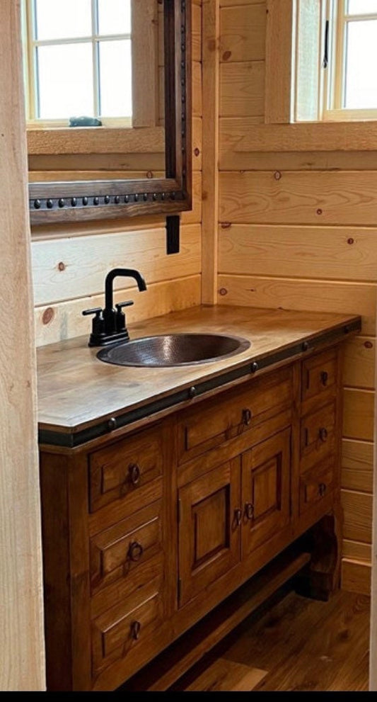 Rustic Wood Vanity yugo