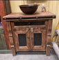 Wire Brush Bathroom vanity