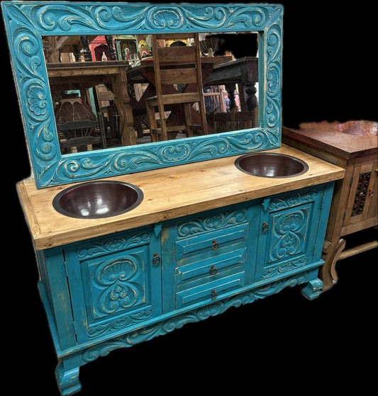Shipwreck Vanity/Mirror Set