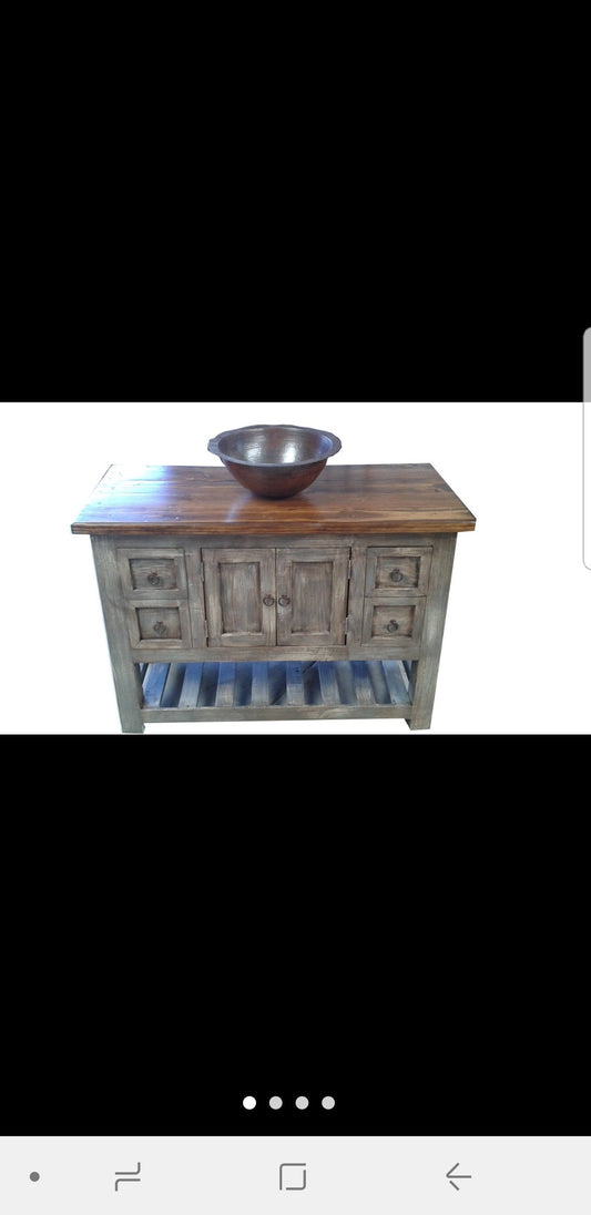 rustic vanity