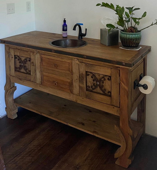 Rustic Saint andrew Bathroom Vanity Yugo Legs