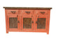 Rustic Red Bathroom Vanity Metallo Trinitas