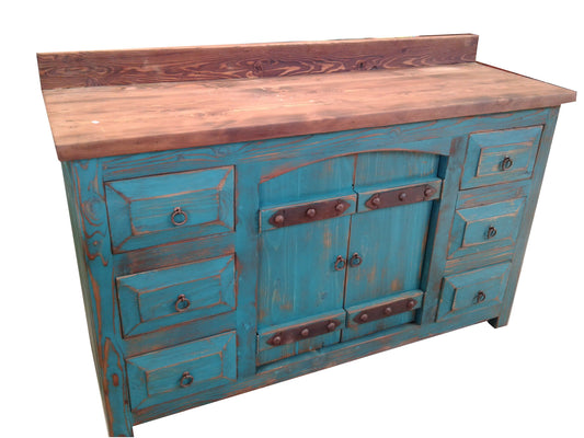 Rustic Reclaimed Wood Curved Doors Crusaders Bathroom Vanity