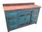 Rustic Reclaimed Wood Curved Doors Crusaders Bathroom Vanity