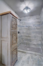 Shipwreck grey wash linen cabinet