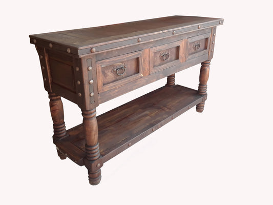 rustic sofa table