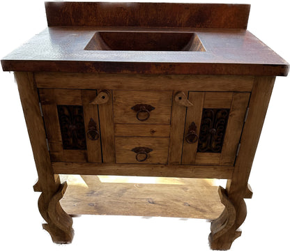 Yugo Leg Copper Top Vanity