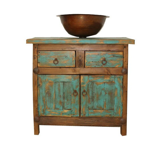 Rustic Reclycled Wood Bathroom Vanity