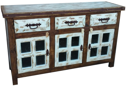 Moreno's - Three Door Abbot Rustic Bathroom Vanity