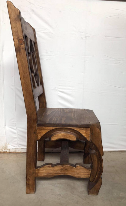 Moreno's - Rustic Wrought Iron Yugo Legs Design Dining Chair