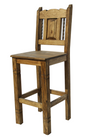 Moreno's - Rustic Barstool Wrought Iron Dining Chair
