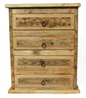 Moreno's - Rustic Barn Wood 4 Drawer Bedroom Dresser