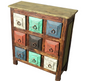 Moreno's - Rustic Multi-Color 9 Small Drawers Bedroom Dresser