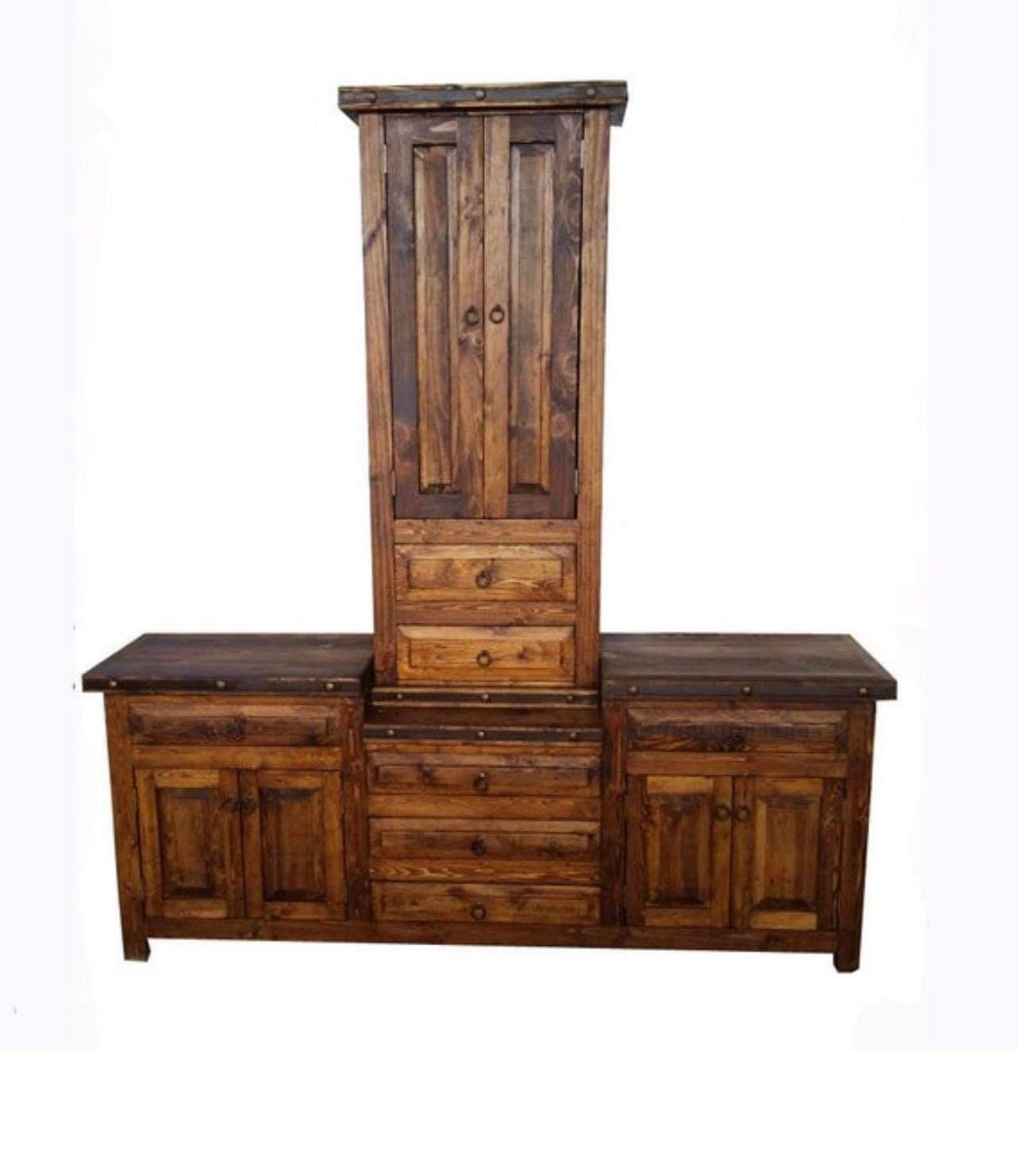 The rustic tower vanity