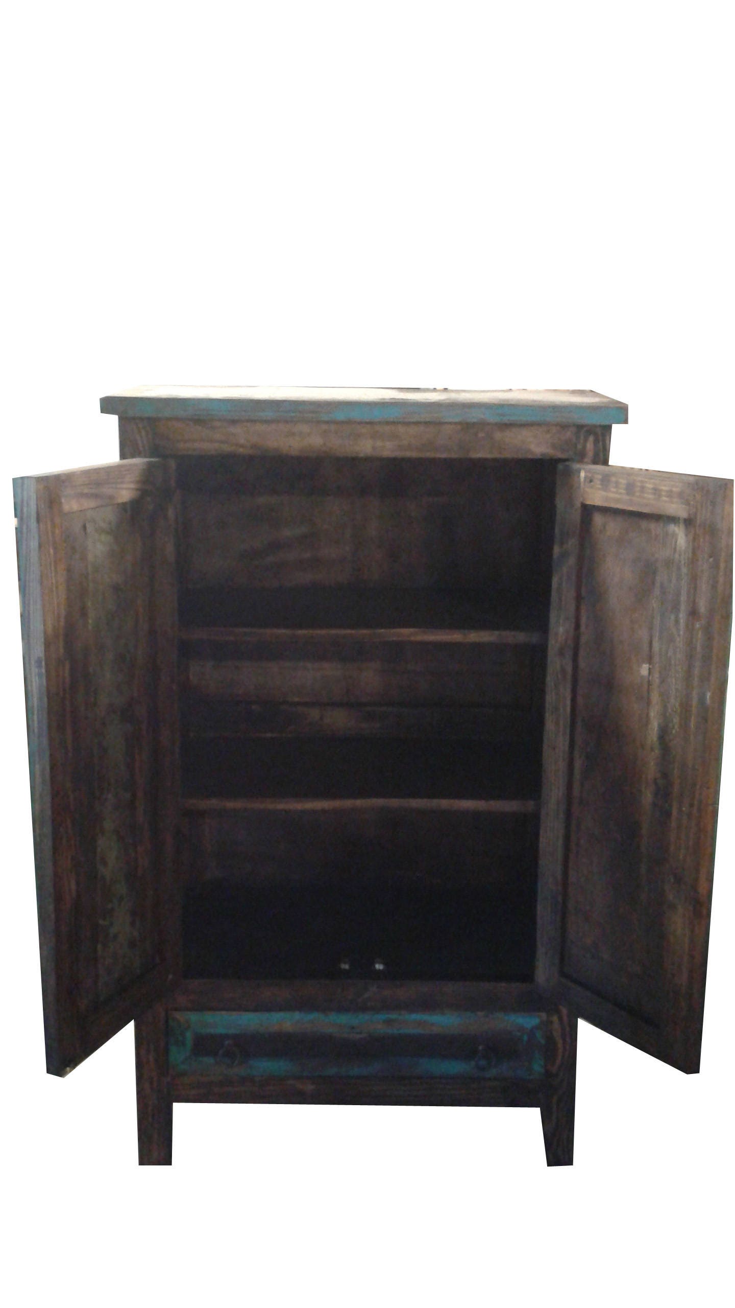 rustic Turquoise Armoire