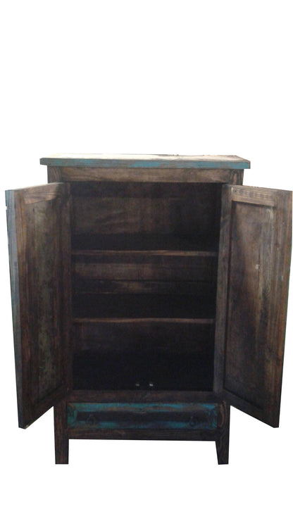 rustic Turquoise Armoire
