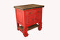 Rustic Red Wash Yugo Legs Bathroom Vanity