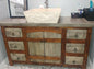 Rustic Arched Doors Bathroom Vanity
