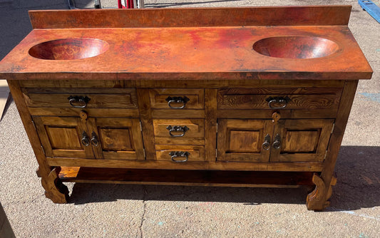 Solid 100% Copper Top Don Pio Vanity