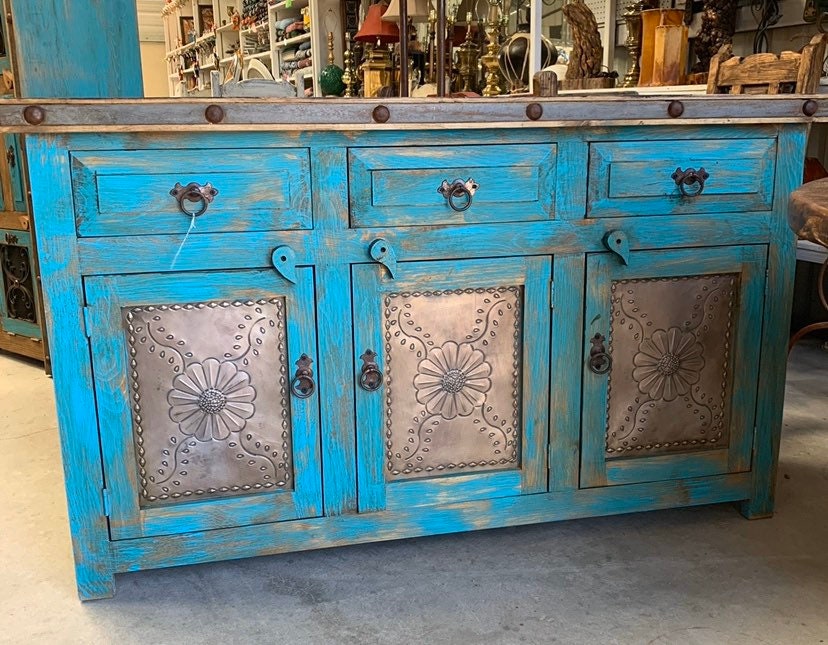 Floral Rustic Bathroom Vanity